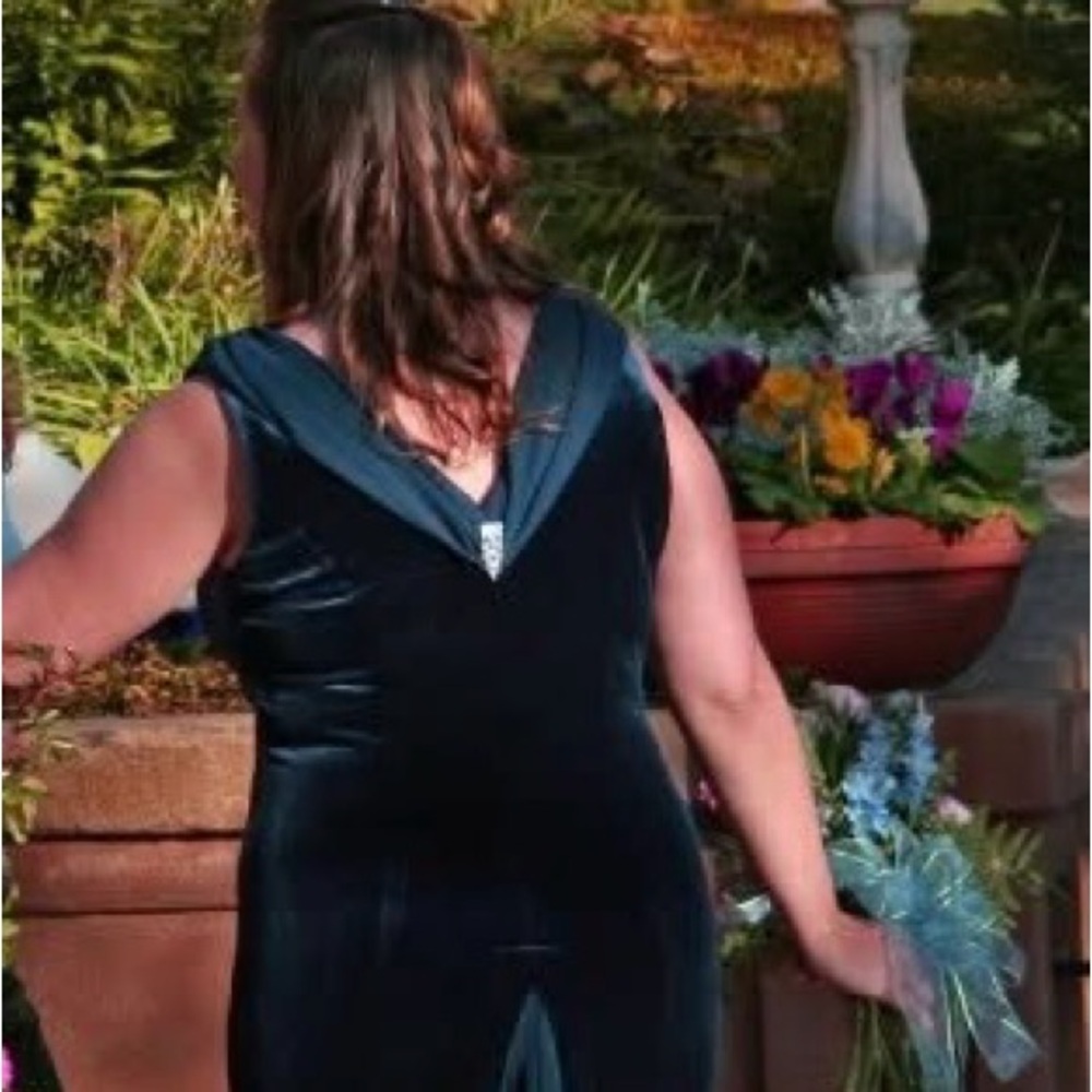Coldwater Creek Navy High Low Dress - Picture 1 of 4